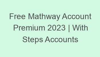 free mathway account premium 2023 with steps accounts 697087 1