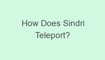 how does sindri teleport 701974