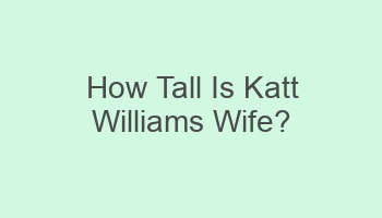how tall is katt williams wife 701982
