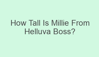 how tall is millie from helluva boss 701956