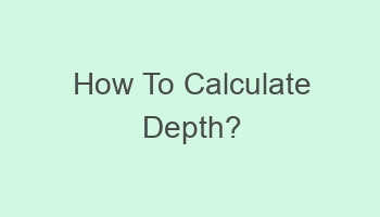 how to calculate depth 702000