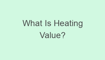what is heating value 701950
